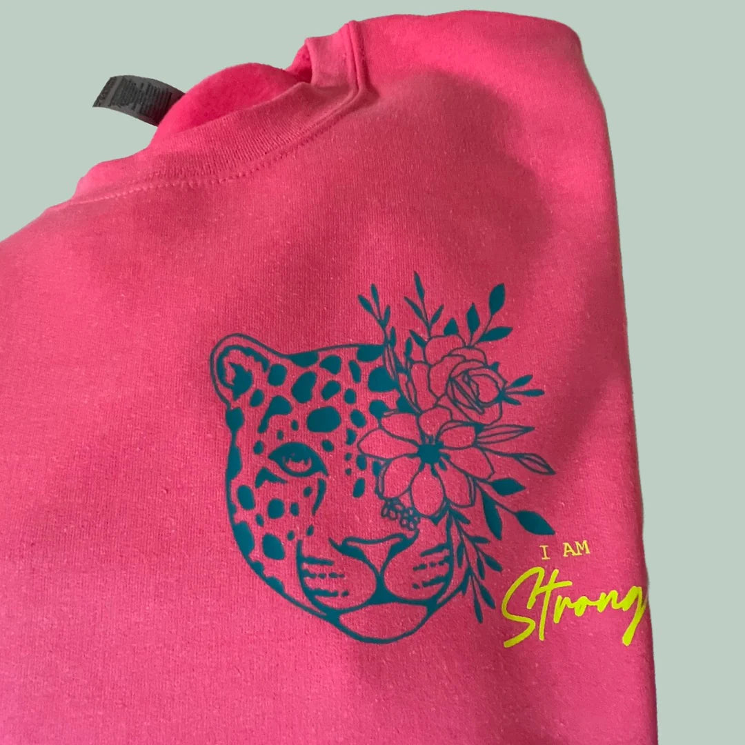 Leo Pullover Erwachsene - Neon Pink