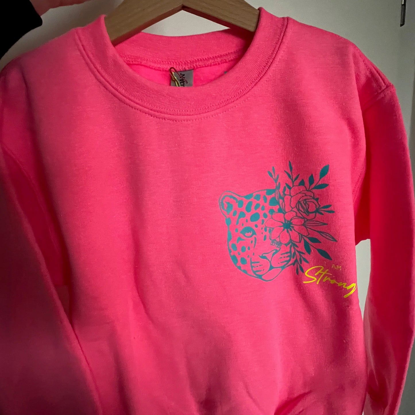 Leo Pullover Kids - Neon Pink