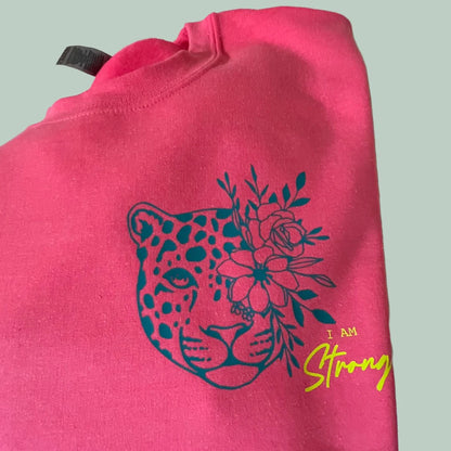 Leo Pullover Erwachsene - Neon Pink