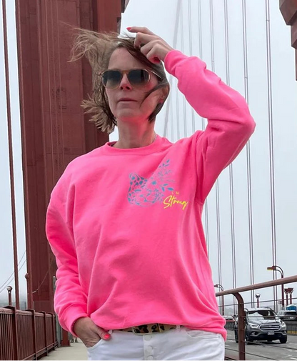 Leo Pullover Erwachsene - Neon Pink