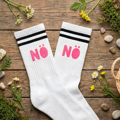 NÖ Tennissocken mit neonpink