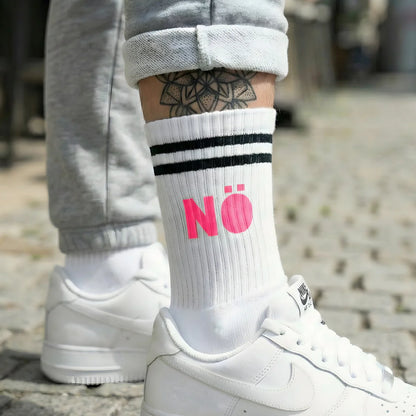 NÖ Tennissocken mit neonpink