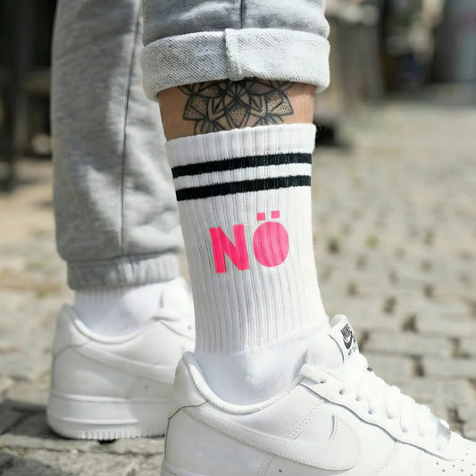 NÖ Tennissocken mit neonpink